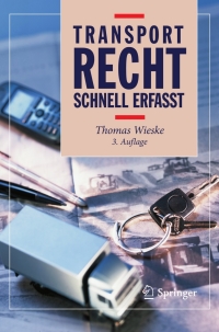 Omslagafbeelding: Transportrecht - Schnell erfasst 3rd edition 9783642297250
