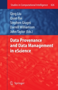 Imagen de portada: Data Provenance and Data Management in eScience 9783642299308