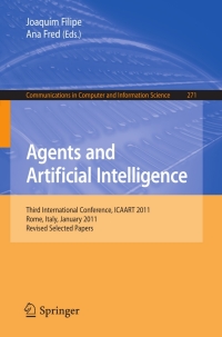 Cover image: Agents and Artificial Intelligence 9783642299650