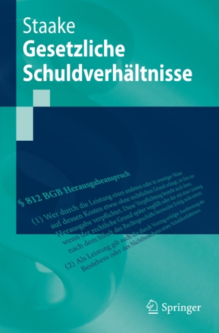 Cover image: Gesetzliche Schuldverhältnisse 9783642300936