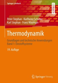 Imagen de portada: Thermodynamik 19th edition 9783642300974