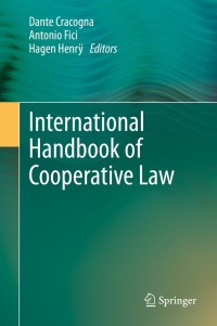 Cover image: International Handbook of Cooperative Law 9783642301285