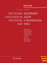 Cover image: The Slovak Language in the Digital Age 1st edition 9783642303692