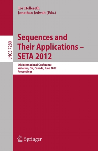 Cover image: Sequences and Their Applications -- SETA 2012 1st edition 9783642306143