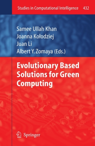 Imagen de portada: Evolutionary Based Solutions for Green Computing 9783642306587