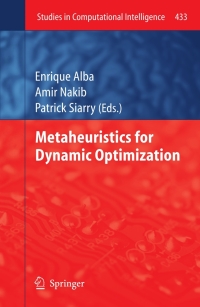 Cover image: Metaheuristics for Dynamic Optimization 9783642306648