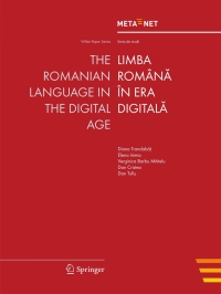 Cover image: The Romanian Language in the Digital Age 1st edition 9783642307027