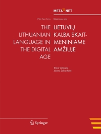 Imagen de portada: The Lithuanian Language in the Digital Age 1st edition 9783642307577