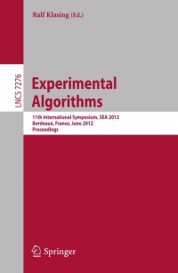 Imagen de portada: Experimental Algorithms 1st edition 9783642308499