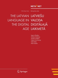 Cover image: The Latvian Language in the Digital Age 1st edition 9783642308758