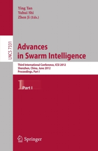Imagen de portada: Advances in Swarm Intelligence 1st edition 9783642309755