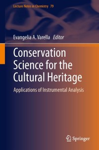 Cover image: Conservation Science for the Cultural Heritage 9783642309847
