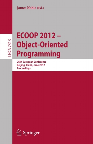 Cover image: ECOOP 2012 -- Object-Oriented Programming 1st edition 9783642310560