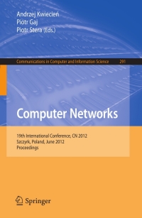 Cover image: Computer Networks 1st edition 9783642312168