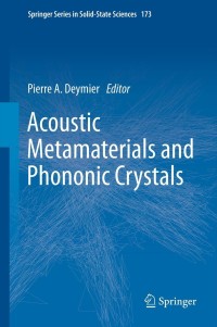 Cover image: Acoustic Metamaterials and Phononic Crystals 9783642312311