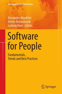 Cover image: Software for People 9783642313707