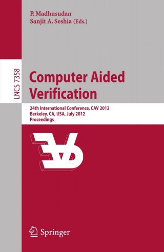 Immagine di copertina: Computer Aided Verification 1st edition 9783642314230