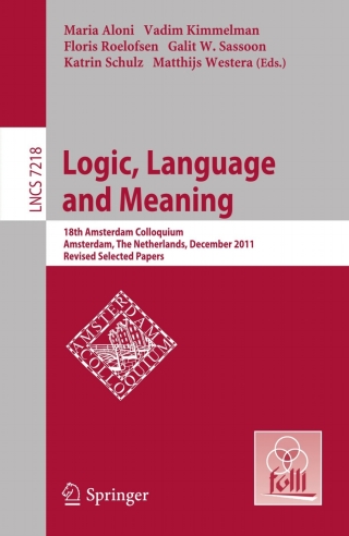 Cover image: Logic, Language and Meaning 1st edition 9783642314810
