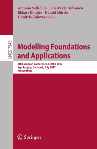 表紙画像: Modelling Foundations and Applications 1st edition 9783642314902