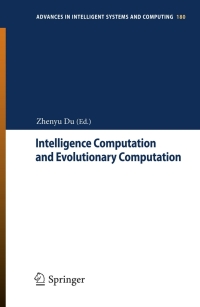 Cover image: Intelligence Computation and Evolutionary Computation 9783642316555