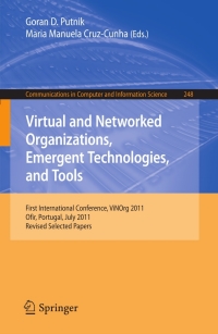 Cover image: Virtual and Networked Organizations, Emergent Technologies and Tools 1st edition 9783642317996