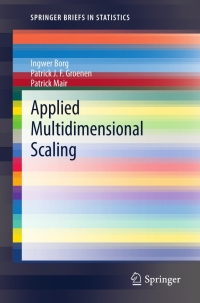 Cover image: Applied Multidimensional Scaling 9783642318474