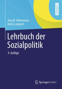 صورة الغلاف: Lehrbuch der Sozialpolitik 9th edition 9783642318900