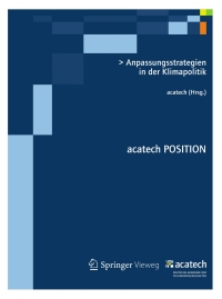 Omslagafbeelding: Anpassungsstrategien in der Klimapolitik 1st edition 9783642319389