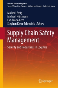 Imagen de portada: Supply Chain Safety Management 9783642320200