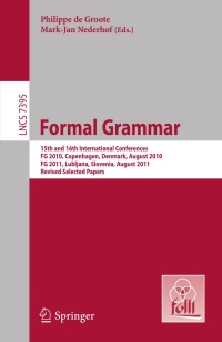 Immagine di copertina: Formal Grammar 1st edition 9783642320231