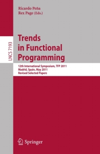 صورة الغلاف: Trends in Functional Programming 1st edition 9783642320361
