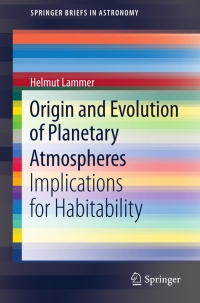 Imagen de portada: Origin and Evolution of Planetary Atmospheres 9783642320866