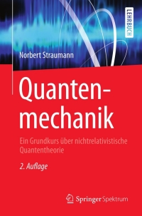 Cover image: Quantenmechanik 2nd edition 9783642321740
