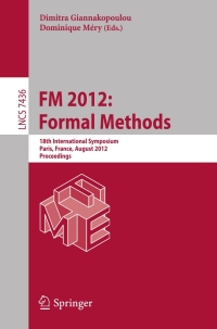 Immagine di copertina: FM 2012: Formal Methods 1st edition 9783642327582