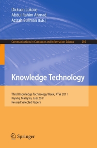 Imagen de portada: Knowledge Technology 1st edition 9783642328251