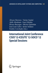 Cover image: International Joint Conference CISIS’12-ICEUTE´12-SOCO´12 Special Sessions 9783642330179