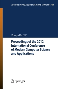 Imagen de portada: Proceedings of the 2012 International Conference of Modern Computer Science and Applications 9783642330292