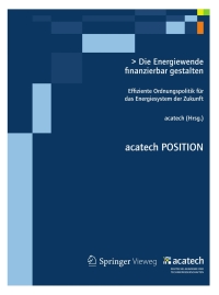 Cover image: Die Energiewende finanzierbar gestalten 1st edition 9783642330544