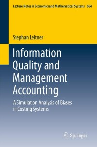 Cover image: Information Quality and Management Accounting 9783642332081