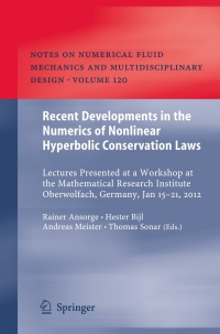 Imagen de portada: Recent Developments in the Numerics of Nonlinear Hyperbolic Conservation Laws 9783642332203
