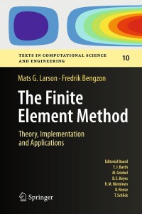 Cover image: The Finite Element Method: Theory, Implementation, and Applications 9783642332869
