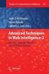 Titelbild: Advanced Techniques in Web Intelligence-2 9783642333255