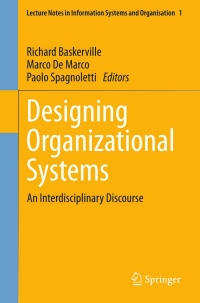 Cover image: Designing Organizational Systems 9783642333705