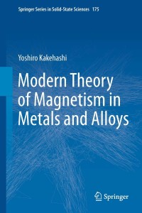 Cover image: Modern Theory of Magnetism in Metals and Alloys 9783642334009