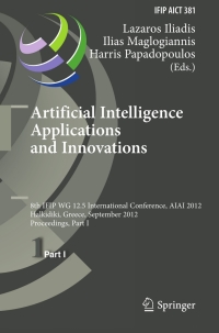 Cover image: Artificial Intelligence Applications and Innovations 1st edition 9783642334085