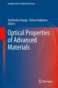 Omslagafbeelding: Optical Properties of Advanced Materials 9783642335266
