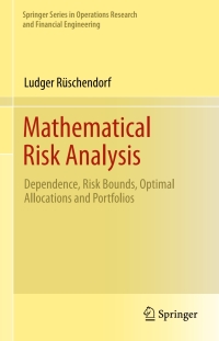 Cover image: Mathematical Risk Analysis 9783642335891