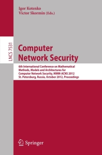 Imagen de portada: Computer Network Security 1st edition 9783642337031