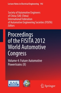 Cover image: Proceedings of the FISITA 2012 World Automotive Congress 9783642337406