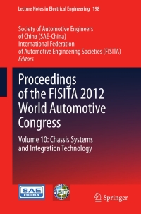 صورة الغلاف: Proceedings of the FISITA 2012 World Automotive Congress 9783642337949